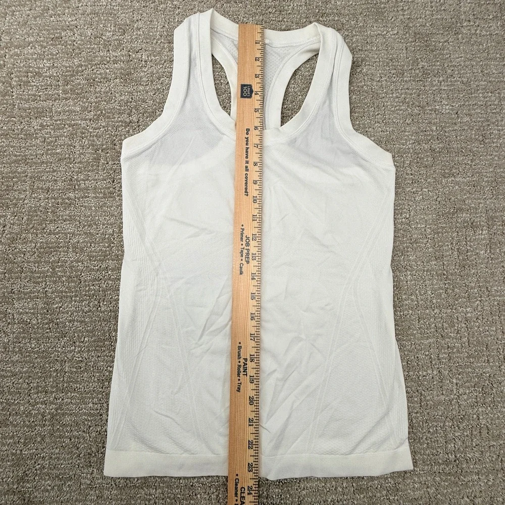 Athleta Tank Top Womens M Pink White Set of 2 Racerback Space Dye Mesh Athletic - Picture 11 of 12